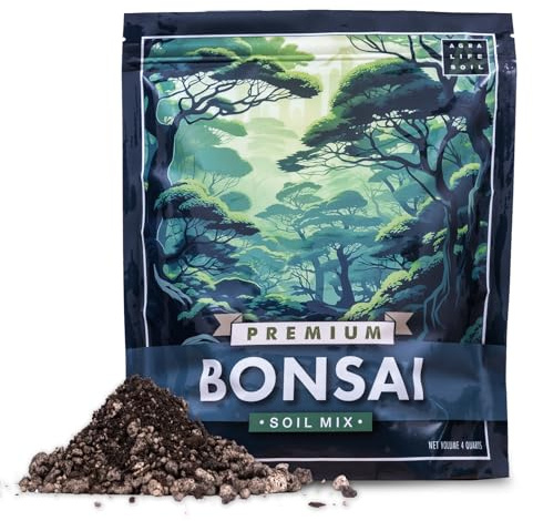 Terriccio per bonsai di alta qualità per bonsai da interni, perfetto per tutte le varietà di bonsai, miscela organica per una crescita ottimale, terreno per piante da interni, 4 litri