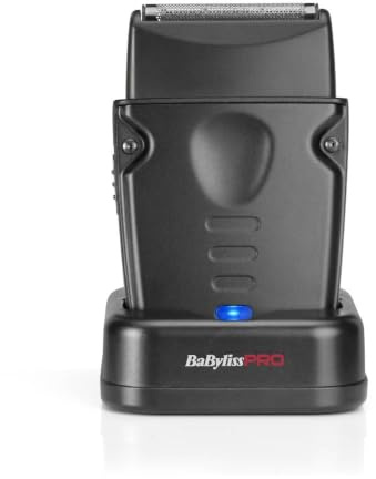 BaBylissPRO Compact Lo-Pro FX Single Foil Rasoir professionnel sans fil pour barbe et détails, rechargeable USB-C, feuille de titane hypoallergénique, noir