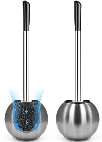 LUWIN Toilet Brush and Holder 304 Stainless Steel-2 Pack