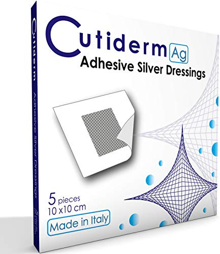 Cutiderm AG Adhesive Silver Wound Dressings 10cm x 10cm Pack of 5