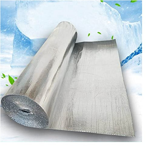 ZXCASDF Aislante Térmico Reflexivo Película,Envoltura de Burbujas de Aluminio Doble Cara,para Paredes Áticos Conductos De Aire Ventanas Radiadores Garajes Barreras Térmicas,10mm（thk）,1 * 3M(3m²)