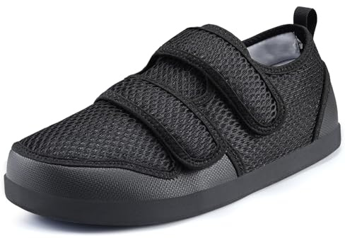 Zapatos Diabéticos Hombre Zapatillas Ortopédica Mujer | Respirable,Zapatillas de estar por casa,Extra Anchas,Ajustable ,Artritis Edema ,Zapatos hinchados
