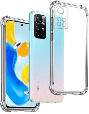 Coque Anti-Shock pour XIAOMI REDMI Note 11S 5G - XIAOMI POCO M4 Pro 5G, TPU Transparent en Silicone Antichoc