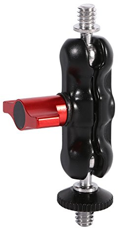 Brazo Mágico para DSLR, Adaptador de Montaje en Brazo, Cabezal de Bola Doble Multifunción con Montaje en Zapata Y Tornillo de 1/4 de Pulgada para Monitor LCD/Luces LED