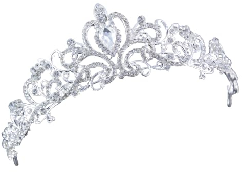 GNHG 1 Stück Hochzeits-Tiara, Kristall-Tiara-Stirnband, Damen-Tiara für Geburtstag, Abschlussball, Hochzeit, Party, Kostüm, Geschenk