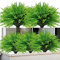 Kinisty Artificial Plants Outdoor 12 Bundles Fake Boston ferns, Plastic Greenery UV Resistant Faux Shrub Bushes for Garden Window Boxes Porch Planter Indoor Outside Decor