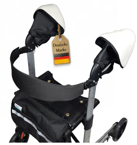 FabaCare Rollator Handschuhe Actimo, Rollstuhl Handschuhe, extra warme Handwärmer, Handmuff, Wasserdicht, Winddicht, Fingerwärmer, Fäustling, 1 Paar