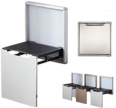 Stainless Steel Folding Shower Seat with Legs - Wall Mounted Shower Bench, Ideal for Elderly, Disabled, Limited Mobility - Perfect for Home Bathroom and Dressing Room