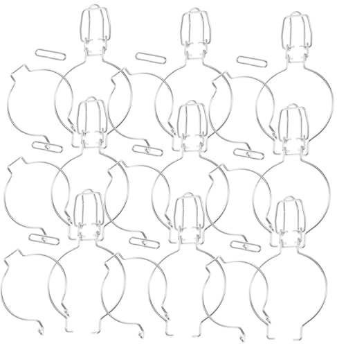 MOLUCKFU 10st Befestigungsschnalle Aus Metall Verschlussschnalle Einmachglasgestell Zubehör Für Glasbehälter Befestigungselemente Aus Metall Verschlussclip Aus Metall Rostfreier Stahl