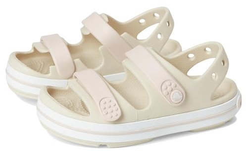 Crocs Crocband Cruiser Sandal T, Sandali Unisex - Bambini e Ragazzi, Sandstone, 24/25 EU