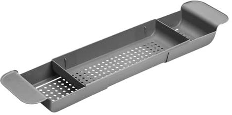 Gacqpli badkarshylla – utdragbar stabil förvaringsställ över badkaret | avslappning badrumstillbehör förvaring dränering för duschgel tvål svampar glasögon schampo snacks