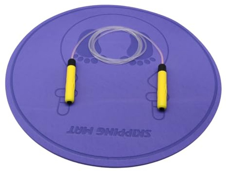 TPE JUMPING ROPE MAT - Tjockad skidresistent träningsmatta | 6mm träningskudde | Dubbelsidig antislipsmönster, inomhus utomhusyogmatta, multifunktionsfitnessgolvskydd för sportövning [An