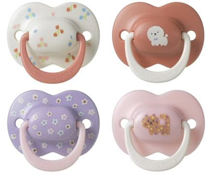 Tommee Tippee Ciuccio Ultimate Fit, 6-18 mesi, confezione da 4, tettarella ortodontica per neonati, design simmetrico, in silicone privo di BPA, collezione Club House