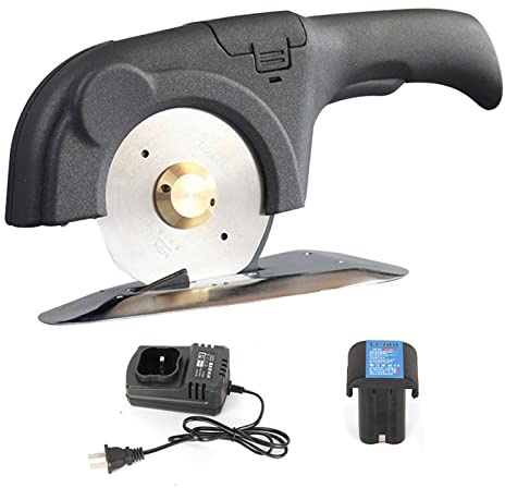 Forbici elettriche Tessuto Tappeto Pelle Ricaricabile Coltello tondo Tagliatrice Coltello portatile portatile a batteria al litio(Plug-in)