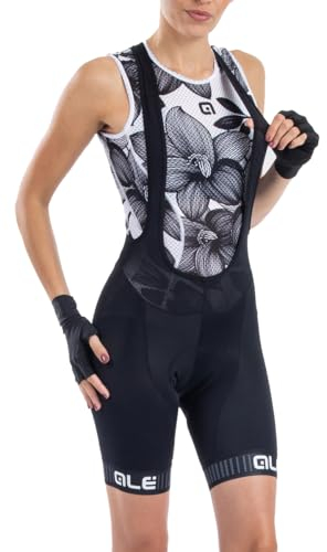 Alé Traguardo 11546718 - Salopette, Donn , Nero/Bianco, M (171/175)