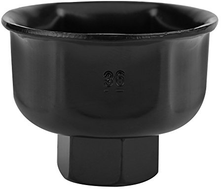 Fydun Ölfilterkappen 36mm Auto Ölfilterschlüssel Socket Drive Removal Tool Spezialwerkzeug Kfz für X5 A6L A8L