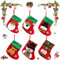6 pezzi Calze di Natale,Mini Calze Natalizie,Calze Natalizie da Appendere,Calza di Babbo Natale,Calze Rosse di Natale,Calze di Natale Decorazioni,per Albero di Natale Festa di Natale Decorazioni