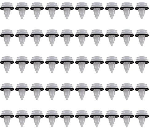 eMagTech 50pcs Voiture Intérieur Porte Panneau Clips Garniture Attaches en Plastique 51418224768 51410407984 Pièces Raccords Porte Cartes