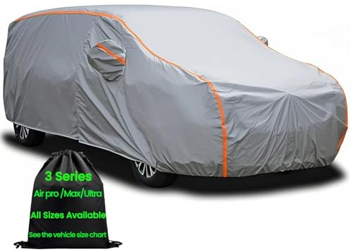 ANITANT Mini Van Car Cover Waterproof All Weather for Automobiles, Outdoor Full Van Cover with Zipper, Universal Fit for Pacifica, Grand Caravan, Honda Odyssey, Sienna, Fit Mpv 191 to 206