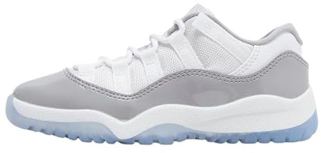 Nike 11 Retro Low Ps Sneaker, White/University Blue/Cement Grey, 34 EU