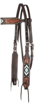 SIE Western Turquoise Beaded Collection (Full, Browband Headstall)