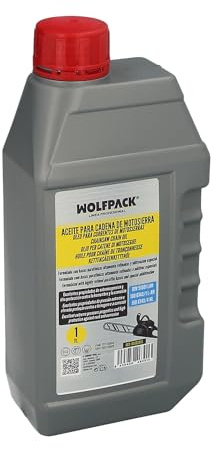 WOLFPACK LINEA PROFESIONAL Aceite Para Cadenas y Barras Motosierra 1 Litro, Grasa Cadenas Motosierra, Lubricante Cadenas Motosierra