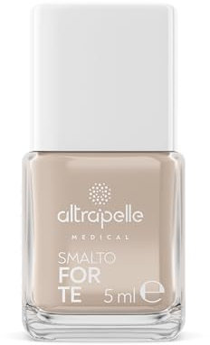 Altrapelle Medical - Smalto ForTE, Rinforza e Protegge le Unghie, Formula Vegana a Base di Ingredienti Naturali, Trattamento per Mani e Piedi, Ideale per Unghie Sane e Curate, 5 ml (Nude, 5ml)