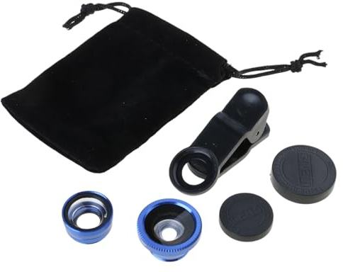ZYHARUKO 3 In 1 Clip On Smartphone Fisheye Lens Phone Camera For Most Phone Wide Angles Macro Fish Eye Travel Photography Lens