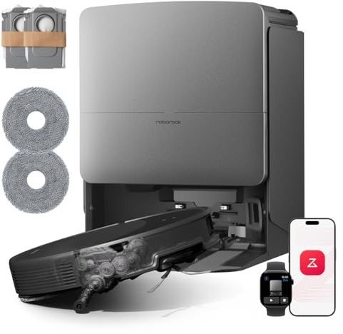 roborock Saros 20 Set Saugroboter mit Wischfunktion&angebbarem Wischmopp