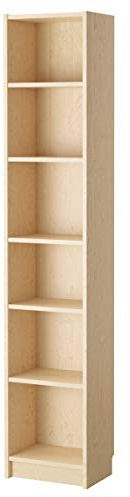 ProTuning BILLY Bücherregal, Birkenfurnier, Wandmontage, Wohnzimmerregal, verstellbare Regale, 40 x 28 x 202 cm