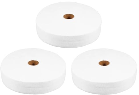 JHSDHYD Volymfleece 3 rullar gelérulle stridsband 50,64 cm bomullsblandning på ett flexibelt täcke för flätade mattor för sömnad