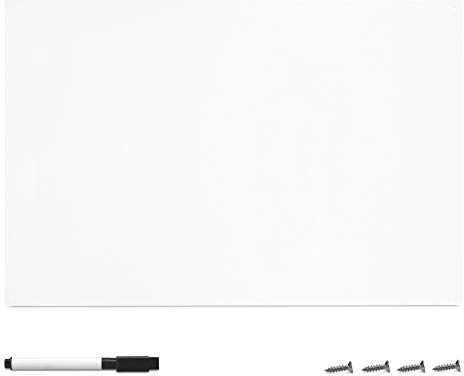 Navaris Magnettafel Magnetboard aus Metall - 60 x 40 x 0,02 cm Magnet Tafel zum Beschriften - Magnetwand inkl. Marker und Befestigung