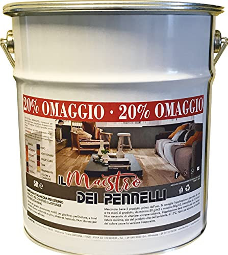 Impregnante legno esterni per ciclo cerato professionale ad acqua 5kg Maestro (Trasparente)