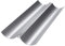 Baguette Backform, Brot Backen Zubehör, Backformen, Baguette-Backblech mit Antihaftbeschichtung für 2 Baguettes, Hochwertige Backform Baguette (38x16.2x2.4cm) Silber