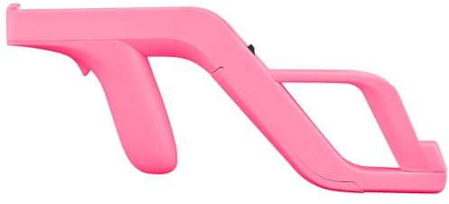 OSTENT Light Gun Attachment for Nintendo Wii/Wii U Remote Nunchuck Zapper Shooting Games, Coloe Pink