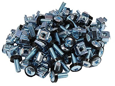 Good Connections M6 Befestigungssatz, Schrauben 20 mm, 50er SET - zur Befestigung von Komponenten in der 10 oder 19 Ebene - silber