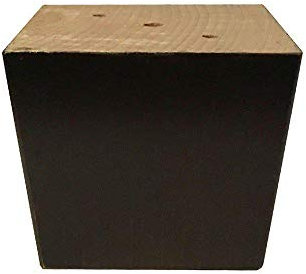 Patas de madera para muebles de 7 cm, color marrón