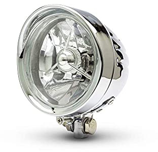 Alchemy Parts Fari Moto 5 Metallo Cromato per Custom Retrò Vintage Personalizzazione Moto Trike