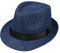 JOYKK Kinder Strohhut Sommer Strand Jazz Panama Trilby Fedora Hut Gangster Mütze Im Freien Atmungsaktive Hüte Mädchen Jungen Sonnenhut - H # Navy