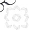 10 Paar Nasenpads Brille Selbstklebend, Anti-Rutsch Brillen Nasenpads Silikon, Weiche Brillenpads für Sonnenbrillen, Brillen (Transparent)