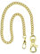 OTOTEC Pocket Watch Chain Vest Chain Albert with Lobster Clasp 14.5 Inch Classic Metal Plating Hanging Watch Chain Strap Pocket Watch Accessories Gold
