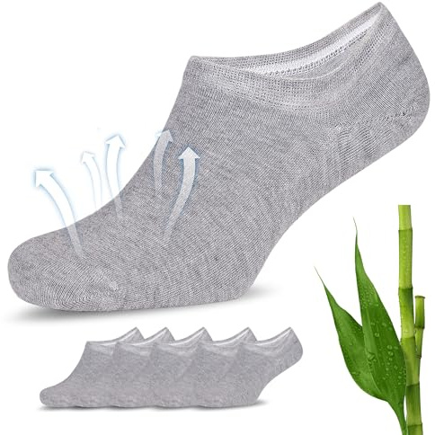 Fiera Besa Socquettes Invisibles Femme Homme 5 Paires Bambou Basses 43-46