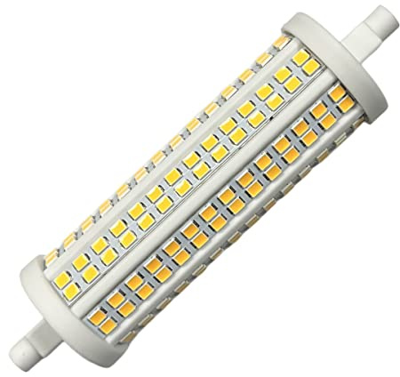 1 Pezzo Lampada Led R7S 118mm Dimmerabile, 20W=250W 2500lm, Diametro 30mm, Angolo Luce 360°, Bianco Caldo 3000K