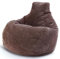 Green Bean® Sitzsack mit Rückenlehne 80x80x90cm - Gaming Chair mit 230L Füllung Cordstoff - Bean Bag Bodenkissen Lounge Sitzhocker Relax-Sessel Gamer Gamingstuhl Dunkelgrau