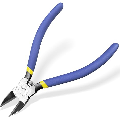 VCELINK Seitenschneider GJ719, 6 in Klein, Elektronik für Mehradrige Kabel, Modellbau, Kabelbinder, Leiterplatten, Feine Drähte und Netzwerkkabel