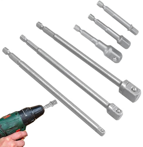 Power Drill Socket -adapter, borrbituttagadapter Metall 1/4in 1/2in 3/8in