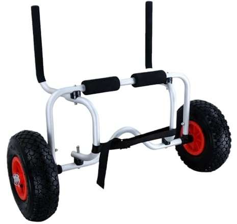 SHENJMAI Chariot pour remorque de Kayak Remorque de Transport Pliable for Kayak et canoë avec Roues pneumatiques