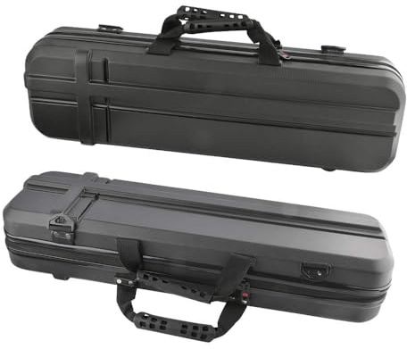 AMEYXGS Archery Takedown Bow Case with Arrow Holder Portable Hunting Shooting Recurve Bow Bag ABS Plastic Universal Bow Box Archery Accessories (Black, 80cm)