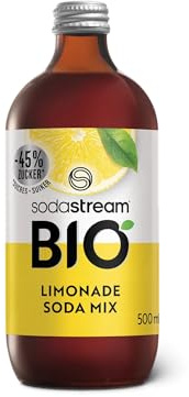 SodaStream BIO-Sirup Zitrone, 1x Flasche ergibt 3,5 Liter Fertiggetränk, Sekundenschnell zubereitet und immer frisch, 500 ml