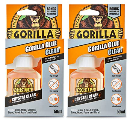 GORILLA 1244009 Glue Clear 50ml (2 Pack)
